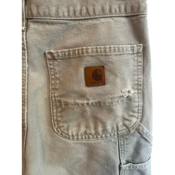 Carhartt Distressed Canvas Pants 31X32 - Picture 3 of 8